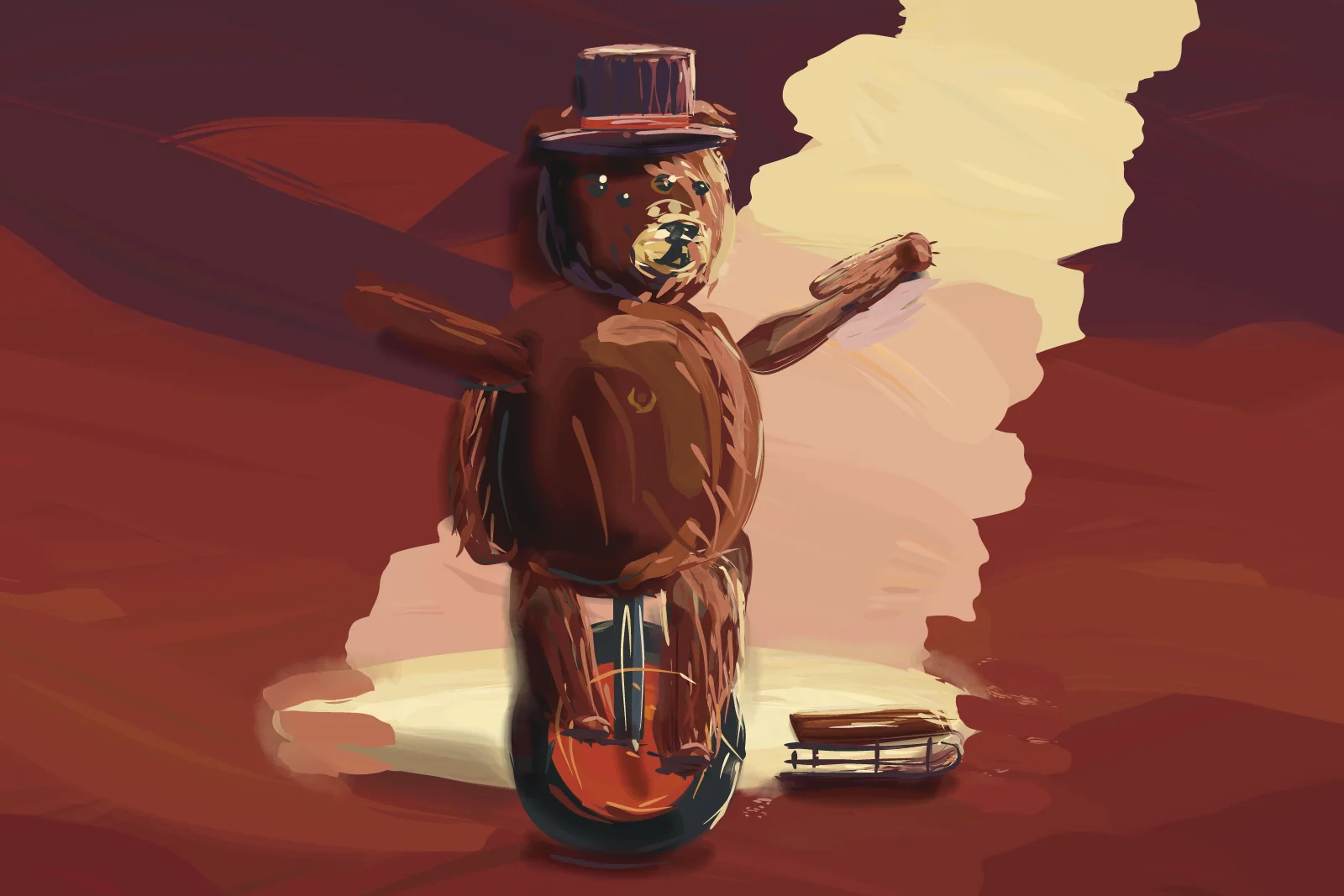 The Big Top Wobble, a painting by Captain Underpaint